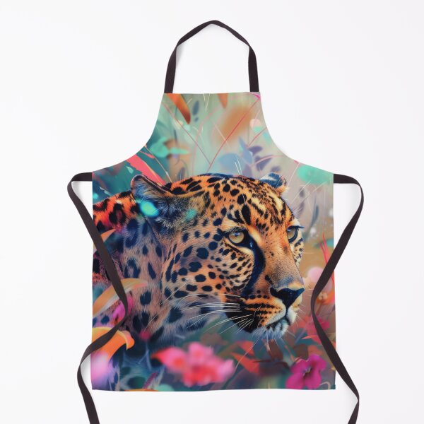 Item preview, Leopard between flowers designed and sold by FlowersColorful.