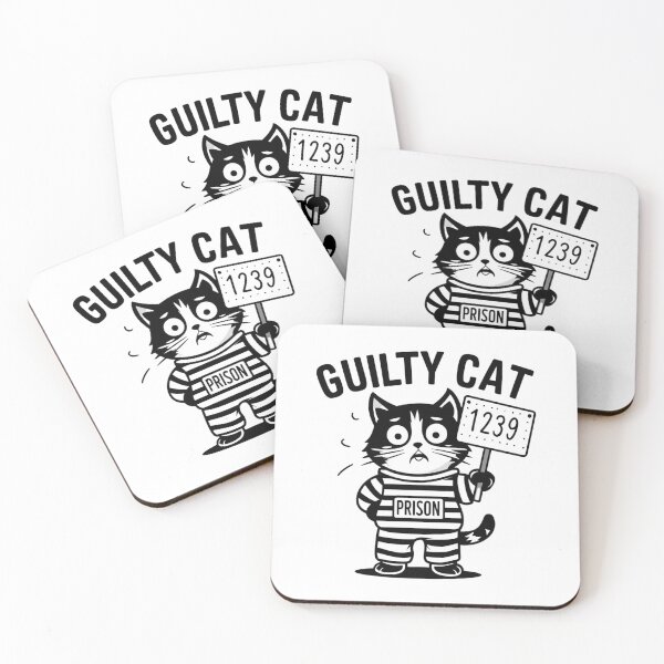 Item preview, Guilty Cat Mugshot designed and sold by Colorful-Garden.