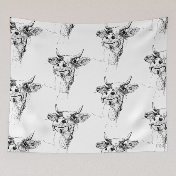 Item preview, Cow illustration designed and sold by Arthur Loeuil.