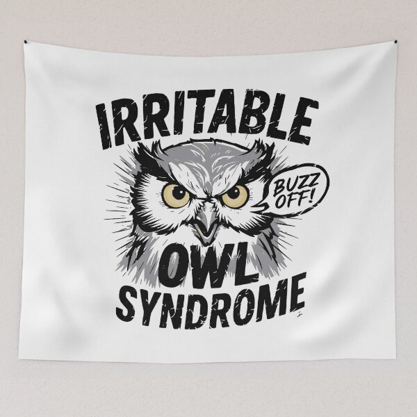 Item preview, Irritable Owl Syndrome Saying : Buzz off! designed and sold by JonathanP514.