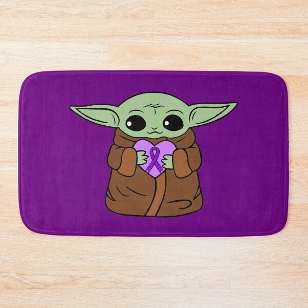 Item preview, Baby Green Alien Holding An Awareness Ribbon Heart (Purple) designed and sold by CaitlynConnor.
