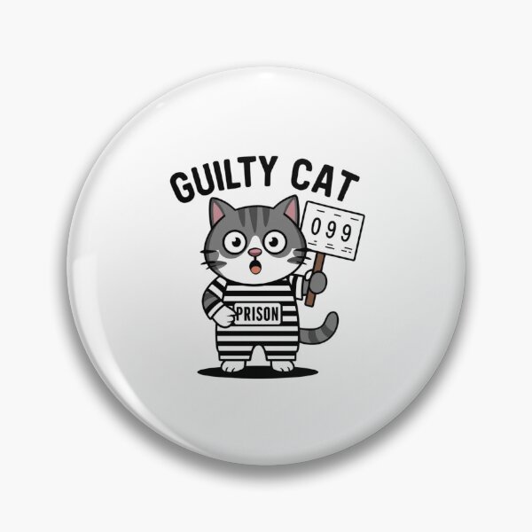 Item preview, Guilty Cat Mugshot designed and sold by Colorful-Garden.