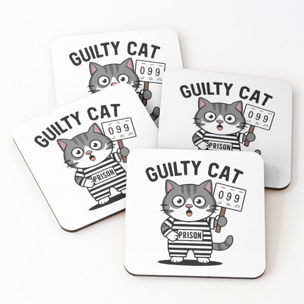 Item preview, Guilty Cat Mugshot designed and sold by Colorful-Garden.