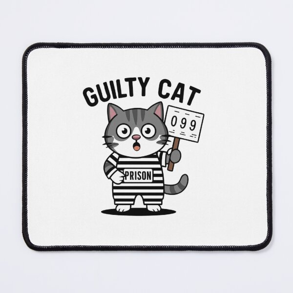 Item preview, Guilty Cat Mugshot designed and sold by Colorful-Garden.