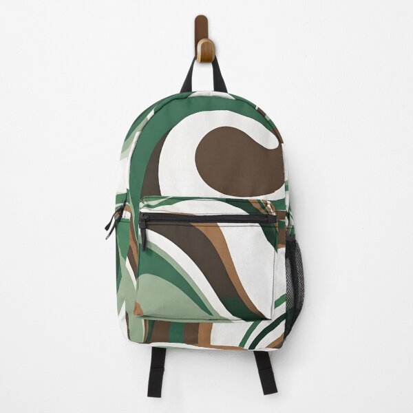 Item preview, Groovy Retro Liquid Swirl Fluid Wavy Pattern Green, Beige designed and sold by Prints and Lifestyle.