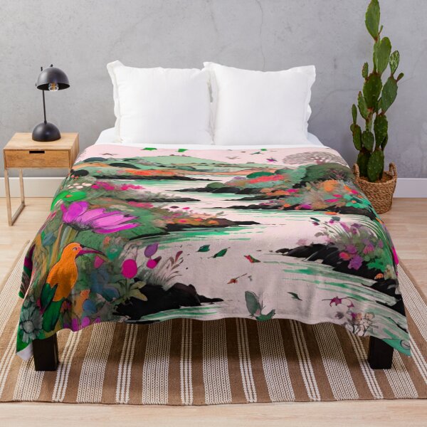 Item preview, Bright Colorful Stream Rolling Downhill Pattern designed and sold by GrizzlyCollective.