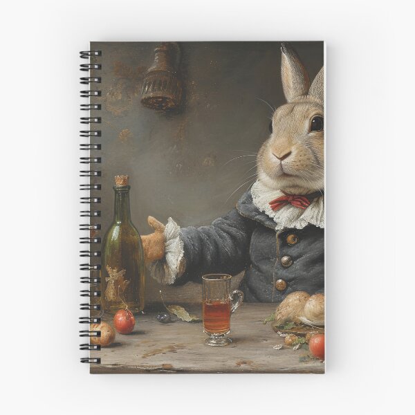 Item preview, two rabbits eating, vintage designed and sold by Mauswohn.