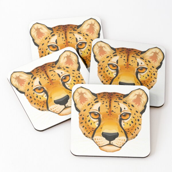 Item preview, Bright Colorful Cheetah Head Drawing designed and sold by GrizzlyCollective.
