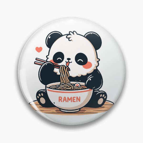 Item preview, Cute Panda Eating Ramen designed and sold by Designowner.