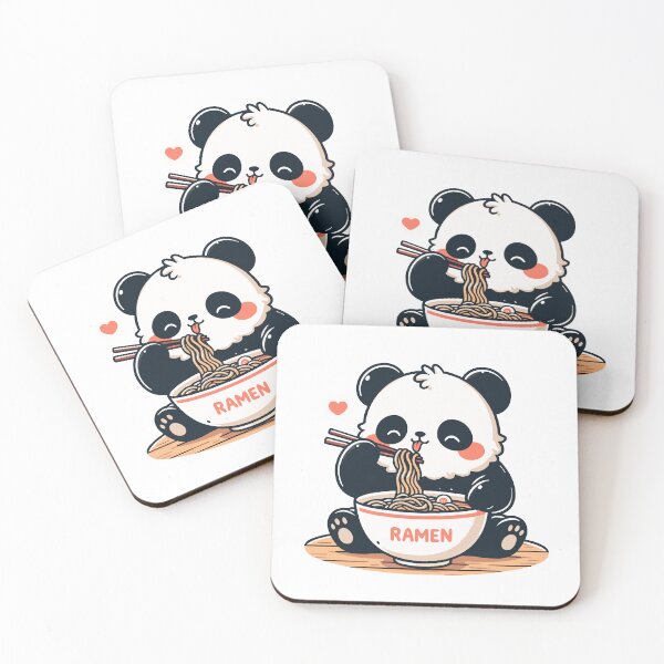 Item preview, Cute Panda Eating Ramen designed and sold by Designowner.