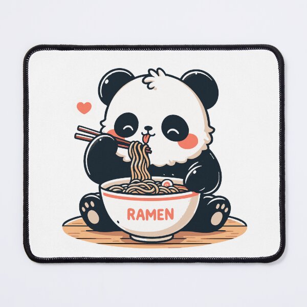 Item preview, Cute Panda Eating Ramen designed and sold by Designowner.