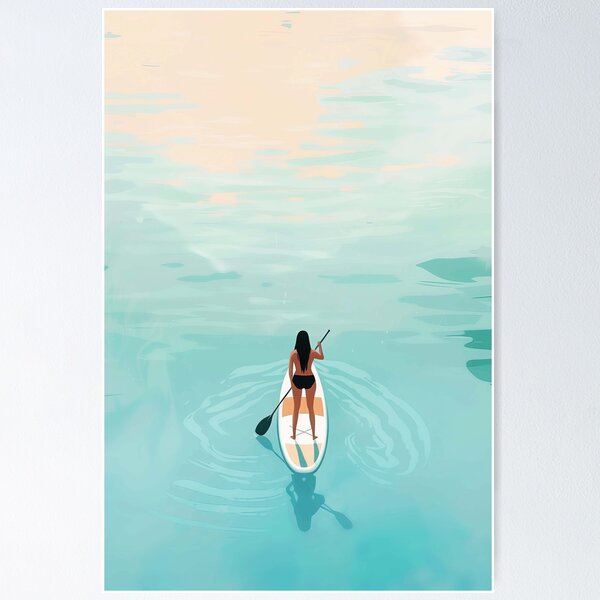 Item preview, Stand Up Paddle Art designed and sold by SurfolioPrints.