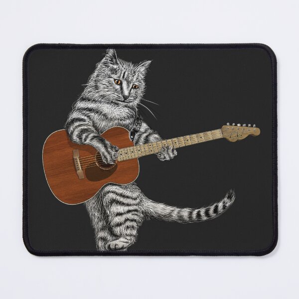 Item preview, Buskers the Acoustic Guitar Cat designed and sold by oz10.