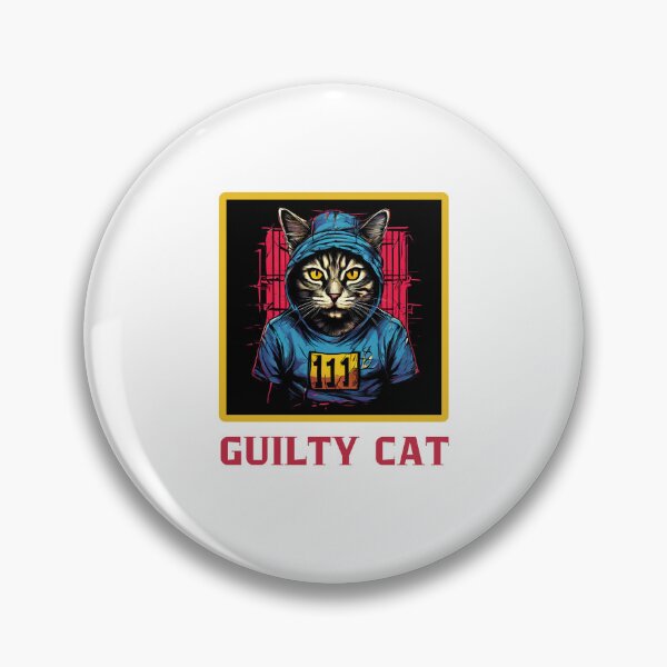 Item preview, Guilty Cat Mugshot designed and sold by Colorful-Garden.