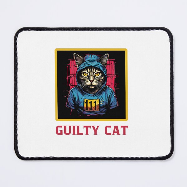 Item preview, Guilty Cat Mugshot designed and sold by Colorful-Garden.