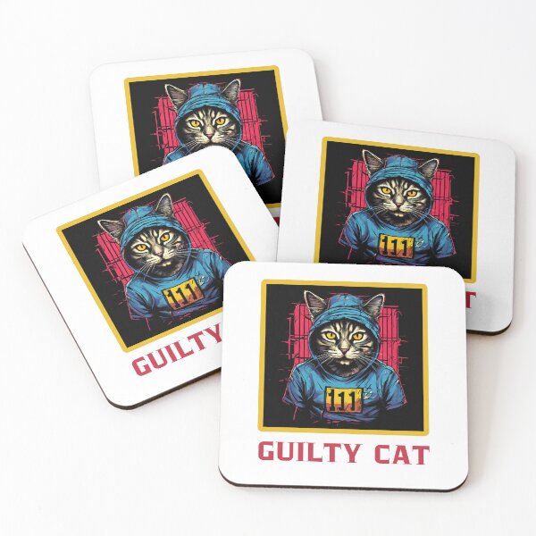 Item preview, Guilty Cat Mugshot designed and sold by Colorful-Garden.