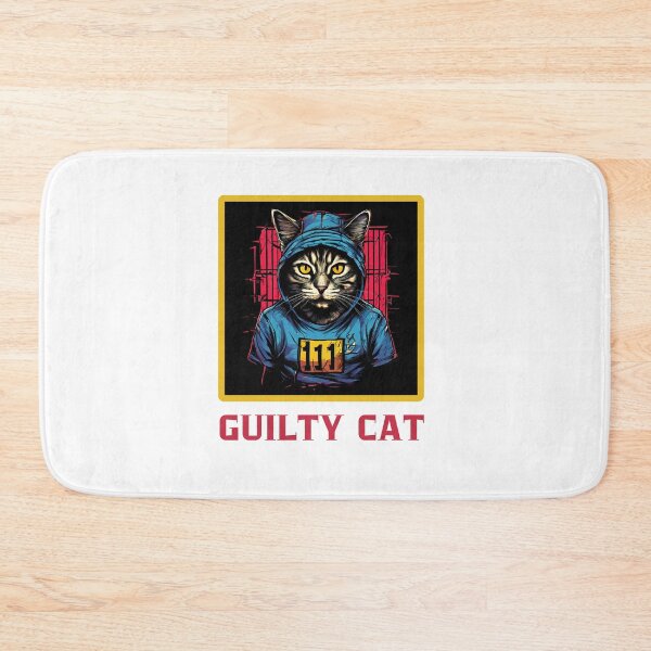Item preview, Guilty Cat Mugshot designed and sold by Colorful-Garden.
