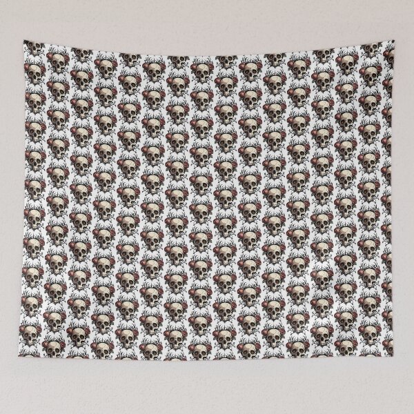 Item preview, Skull and rose, cool gothic style design with roses designed and sold by URBAN LEADS.
