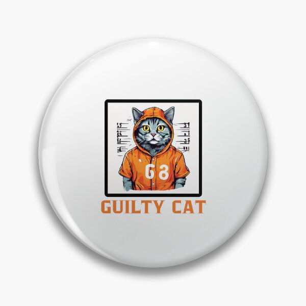 Item preview,  Guilty Cat Mugshot designed and sold by Colorful-Garden.