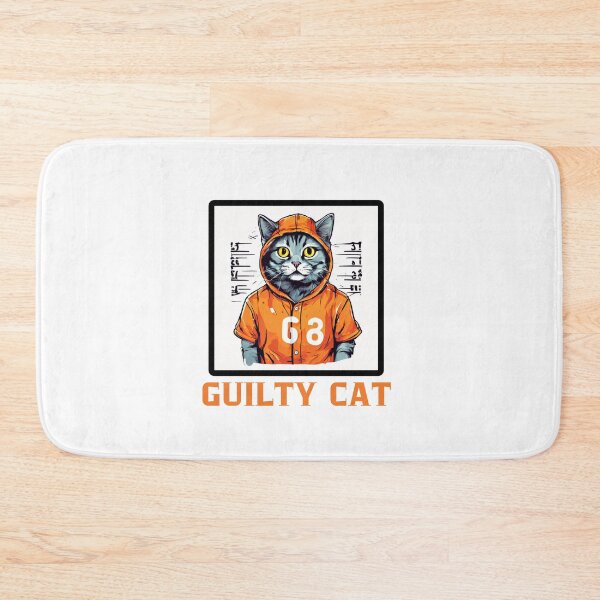 Item preview,  Guilty Cat Mugshot designed and sold by Colorful-Garden.