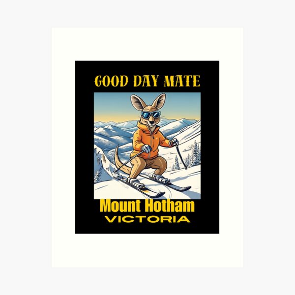 Item preview, Mount Hotham Victoria Kangaroo Skier designed and sold by sydney-syder.
