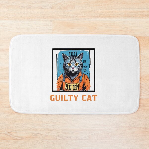 Item preview, Guilty Cat Mugshot designed and sold by Colorful-Garden.