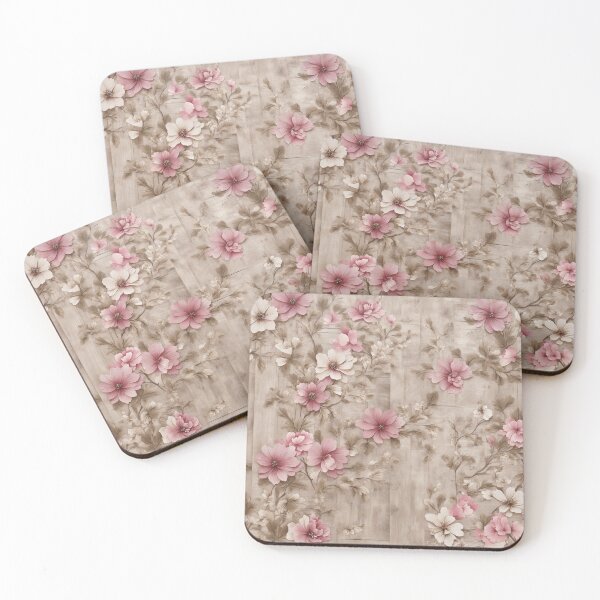 Item preview, Wooden Texture With Foral Flower designed and sold by Sadia  Jannat.