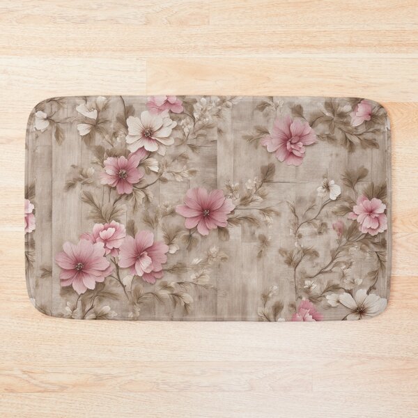 Item preview, Wooden Texture With Foral Flower designed and sold by Sadia  Jannat.