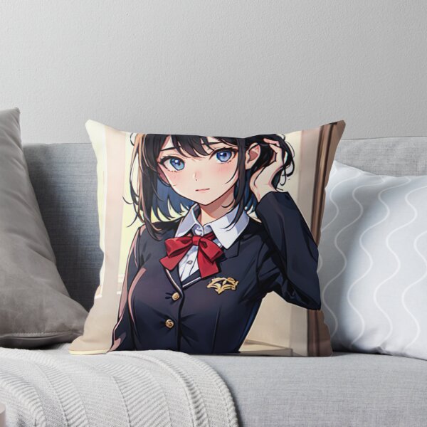 Item preview, Black-haired Anime Girl in School Uniform designed and sold by kenvel.