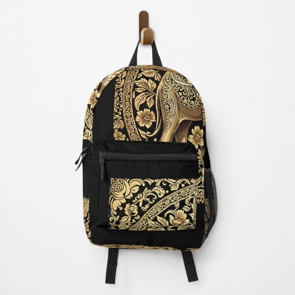 Item preview, Beautiful elephant and golden flowers designed and sold by Artchara..