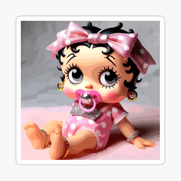 Artikel-Vorschau von Entzückendes Baby Betty Boop mit rosa Schnuller, designt und verkauft von Artbyminga.