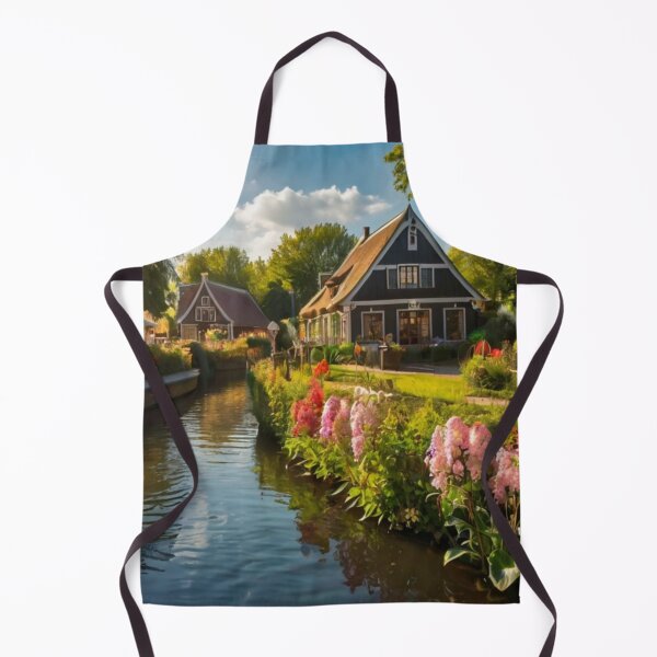 Aperçu de l'œuvre Canal View Dutch Village créée et vendue par BlareBlare.