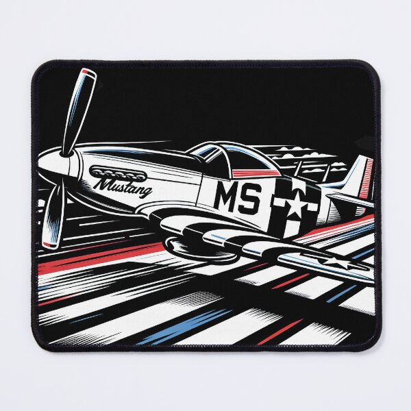Item preview, P51 Mustang - Red, White & Blue designed and sold by zarshirts.