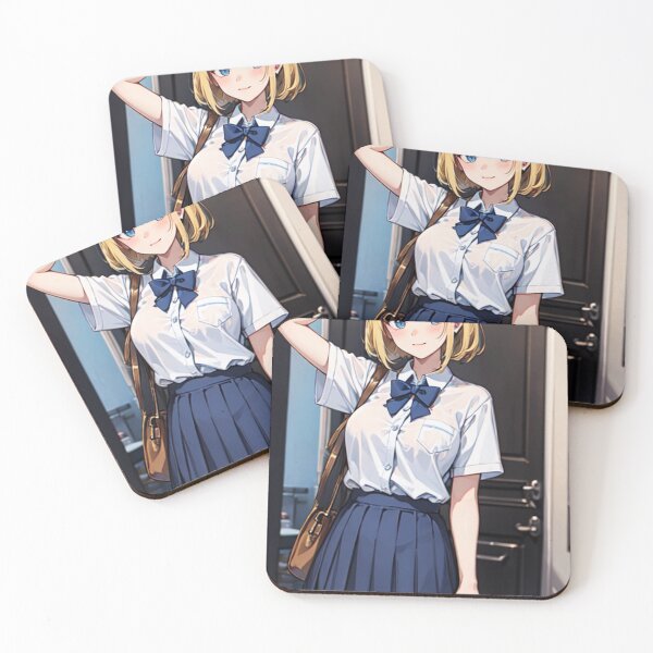 Item preview, blonde Anime Girl in Uniform designed and sold by kenvel.