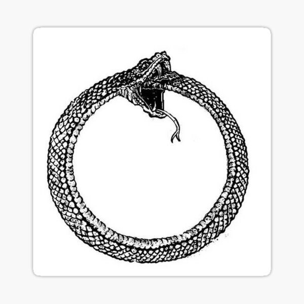 Item preview, The Ouroboros Vintage Sticker  designed and sold by Finn Meier.