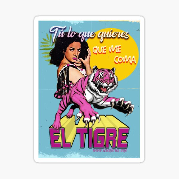 Item preview, Lola Flores May the Tiger eat me. designed and sold by JmB Folkloricas.