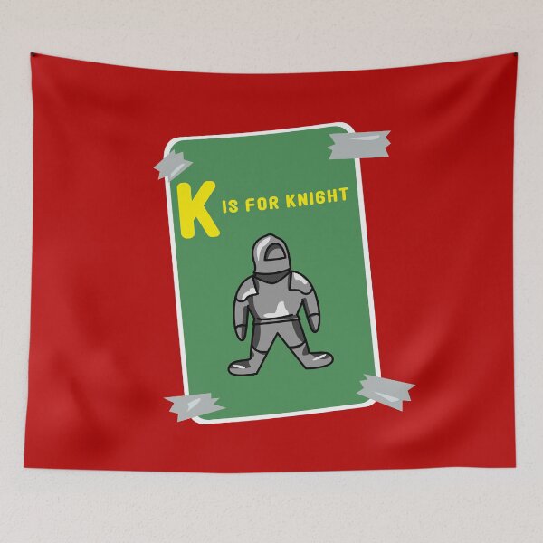 Item preview, K is for Knight - Witty Wordplay designed and sold by Fun Funky Designs.