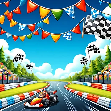 Artwork thumbnail, Colourful Racing Day by Sillytoe