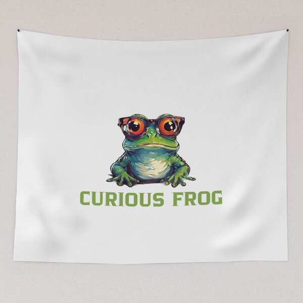 Item preview, Curious Frog designed and sold by Colorful-Garden.