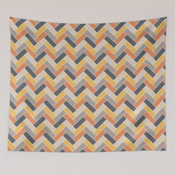Item preview, Geometric Pattern: Herringbone Alt: Parget designed and sold by Red Wolf.