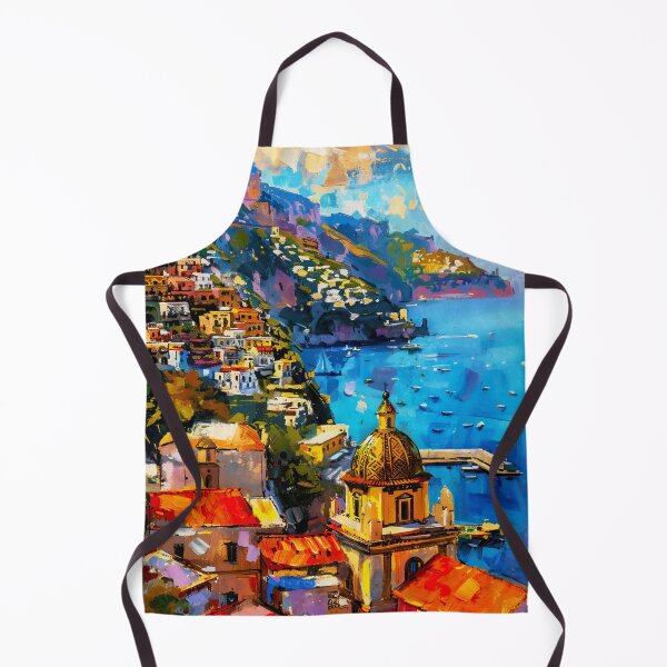 Aperçu de l'œuvre Magie du crépuscule à Positano créée et vendue par AM FineArtPrints.