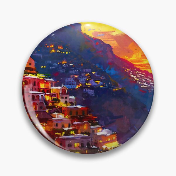Artikelvorschau, Magie der Dämmerung in Positano entworfen und verkauft von AM FineArtPrints.
