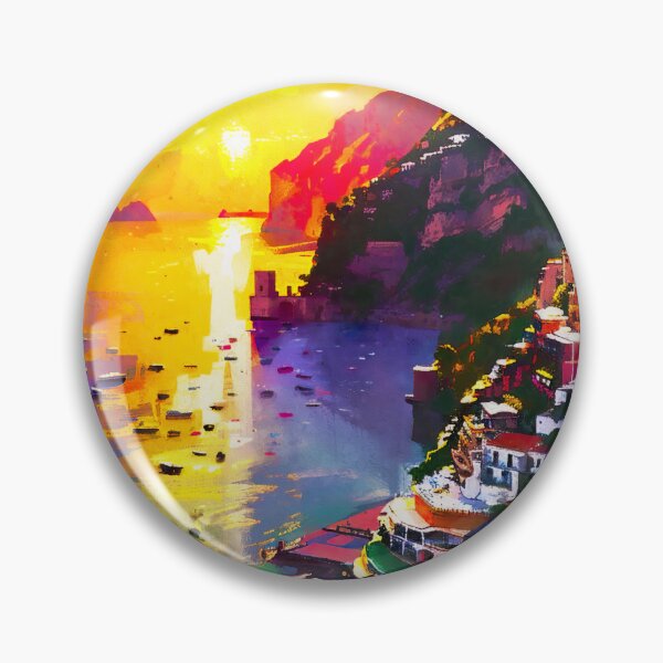 Artikelvorschau, Magie der Dämmerung in Positano entworfen und verkauft von AM FineArtPrints.