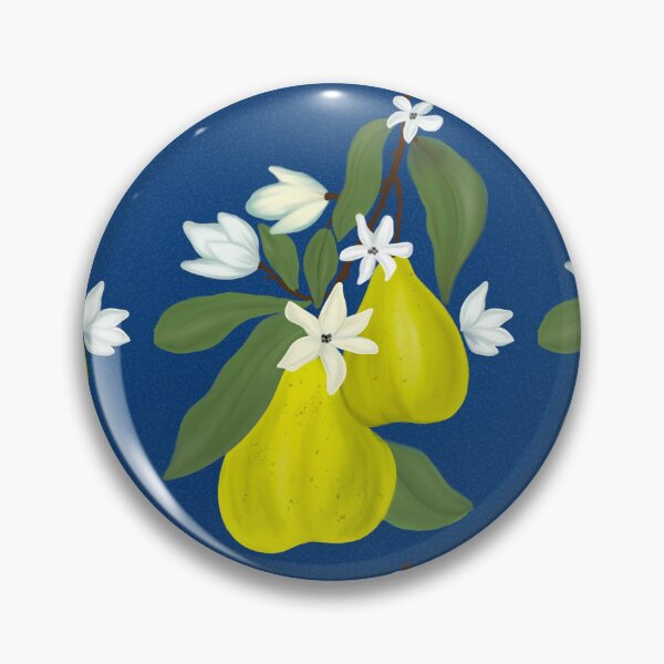 Item preview, Vibrant Pears with white Flowers designed and sold by BeUniqueByRomy.