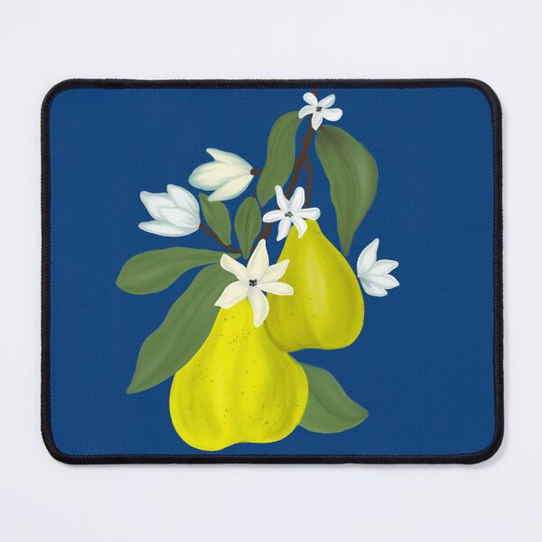 Item preview, Vibrant Pears with white Flowers designed and sold by BeUniqueByRomy.