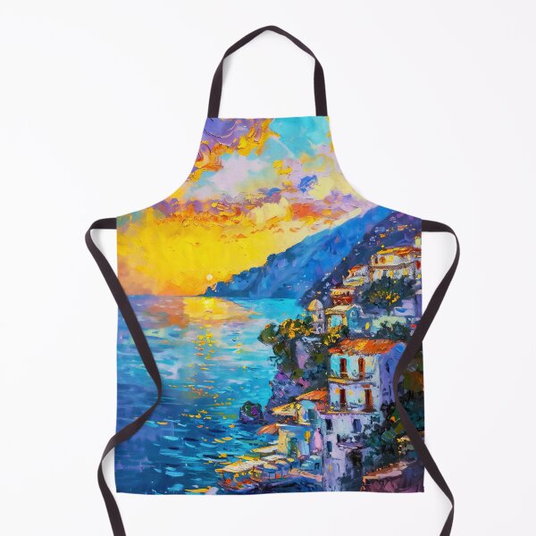 Aperçu de l'œuvre Magie du crépuscule à Positano créée et vendue par AM FineArtPrints.