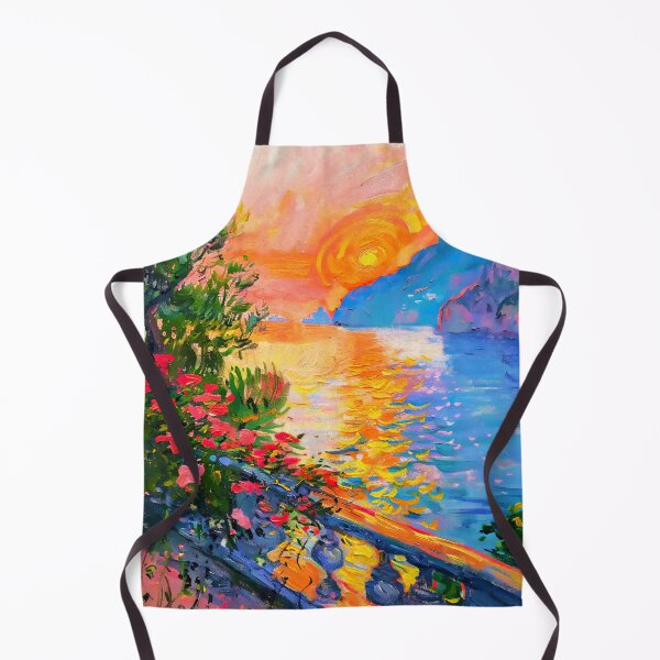 Aperçu de l'œuvre Magie du crépuscule à Positano créée et vendue par AM FineArtPrints.