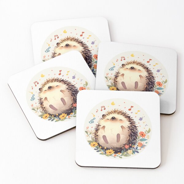 Item preview, Cute Hedgehog Listening to music Loving Hedgehog Animal designed and sold by SMARTKIT  DESIGNAGENCY.