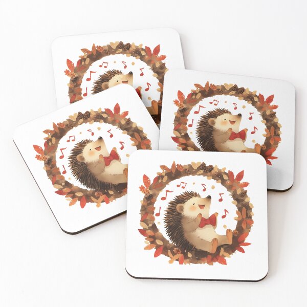 Item preview, Cute Hedgehog Listening to music Loving Hedgehog Animal designed and sold by SMARTKIT  DESIGNAGENCY.
