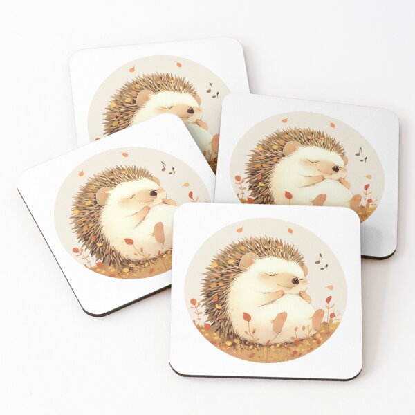 Item preview, Cute Hedgehog Listening to music Loving Hedgehog Animal designed and sold by SMARTKIT  DESIGNAGENCY.